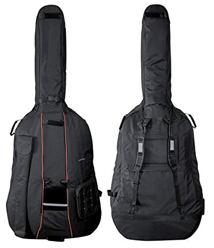 GEWA Double Bass Gig-Bag Premium 3/4-10 mm wyściółka, torba na smyczek, szelki plecakowe, torba na nuty