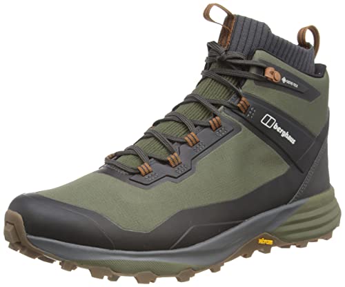 Berghaus Vc22 Multisport GTX Wodoodporna tkanina Mid Walking, buty turystyczne męskie, Ciemny Zielony Brązowy, 41 EU