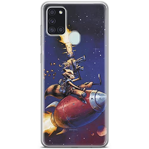 Etui Rocket 007 Marvel Nadruk pełny Granatowy Producent: Samsung, Model: A21s