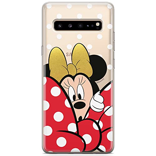 ERT GROUP etui na telefon Samsung S10 5G, case oryginalny i oficjalnie licencjonowany przez Disney, wzór Minnie 015, optymalnie dopasowane, plecki z TPU częściowo przeźroczyste