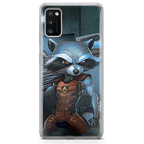 Etui Rocket 001 Marvel Nadruk pełny Niebieski Producent: Samsung, Model: A41