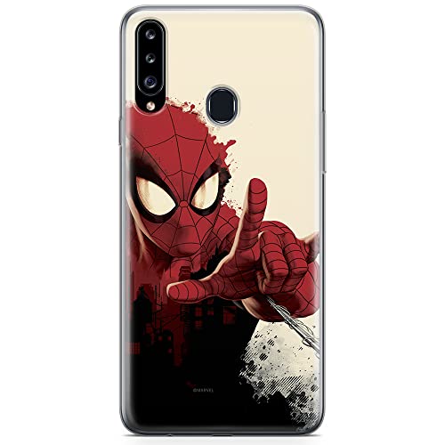 ERT GROUP etui na telefon Samsung A20S, case oryginalny i oficjalnie licencjonowany przez Marvel, wzór Spider Man 006, optymalnie dopasowane, plecki z TPU