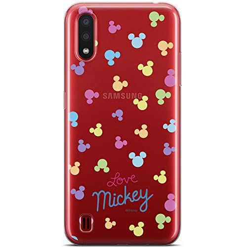ERT GROUP etui na telefon Samsung A01, case oryginalny i oficjalnie licencjonowany przez Disney, wzór Mickey 017, optymalnie dopasowane, plecki z TPU częściowo przeźroczyste