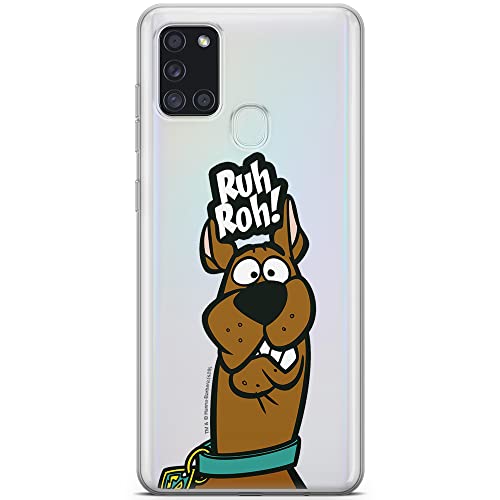 ERT GROUP etui na telefon Samsung A21s, case oryginalny i oficjalnie licencjonowany przez Scooby Doo, wzór 007, optymalnie dopasowane, plecki z TPU częściowo przeźroczyste
