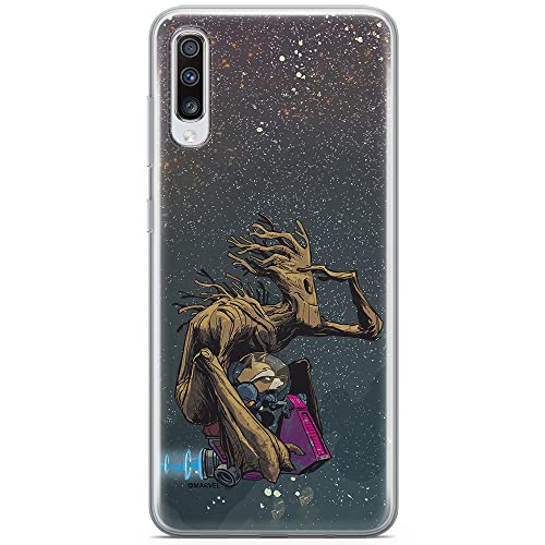 Etui Strażnicy Galaktyki 004 Marvel Nadruk pełny Granatowy Producent: Samsung, Model: A70