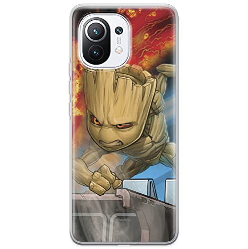 ERT GROUP etui na telefon Xiaomi 11, case oryginalny i oficjalnie licencjonowany przez Marvel, wzór Groot 003, optymalnie dopasowane, plecki z TPU