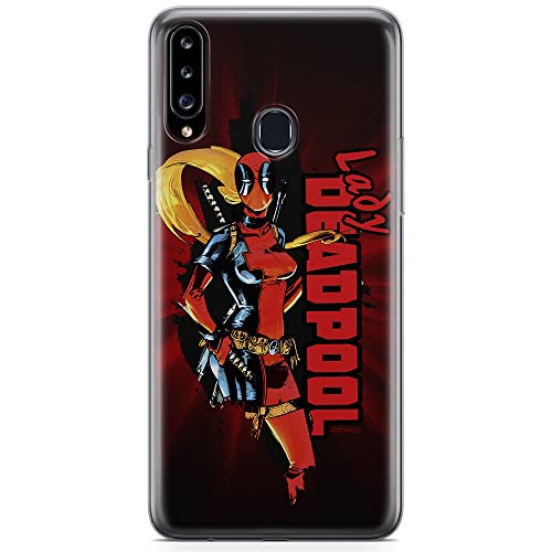 Etui Deadpool 009 Marvel Nadruk pełny Czerwony Producent: Samsung, Model: A20S