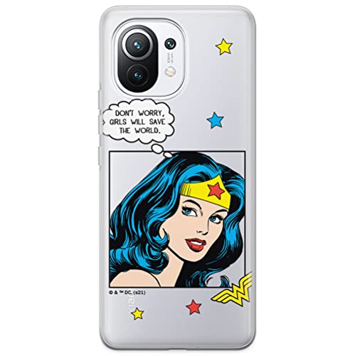 ERT GROUP etui na telefon Xiaomi 11, case oryginalny i oficjalnie licencjonowany przez DC, wzór Wonder Woman 028, optymalnie dopasowane, plecki z TPU częściowo przeźroczyste