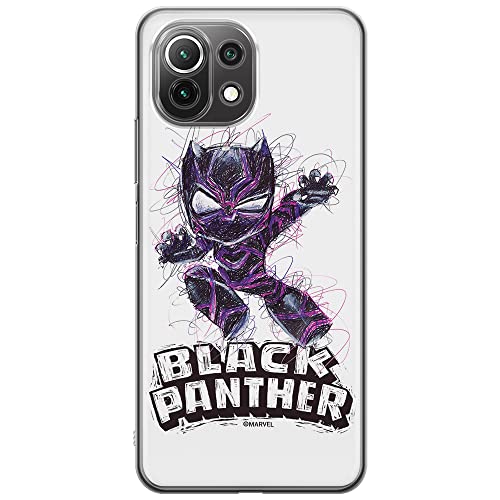 Etui dedykowane do XIAOMI MI 11 LITE 4G / MI 11 LITE 5G / 11 LITE 5G NE wzór:  Czarna Pantera 017 oryginalne i oficjalnie licencjonowane