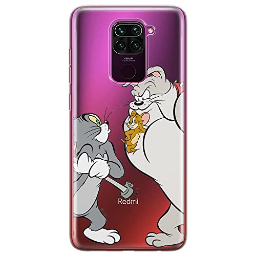 ERT GROUP etui na telefon Xiaomi REDMI NOTE 9, case oryginalny i oficjalnie licencjonowany przez Tom and Jerry, wzór Tom i Jerry 001, optymalnie dopasowane, plecki z TPU częściowo przeźroczyste