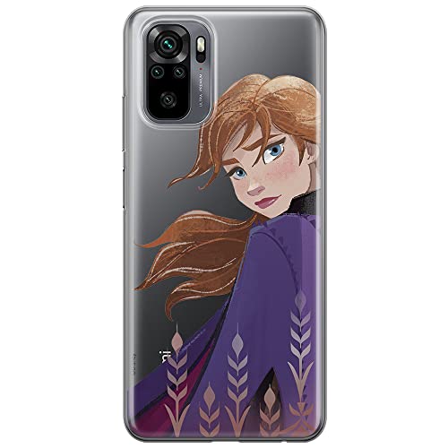 ERT GROUP etui na telefon Xiaomi REDMI NOTE 10/ 10S, case oryginalny i oficjalnie licencjonowany przez Disney, wzór Anna 002, optymalnie dopasowane, plecki z TPU częściowo przeźroczyste