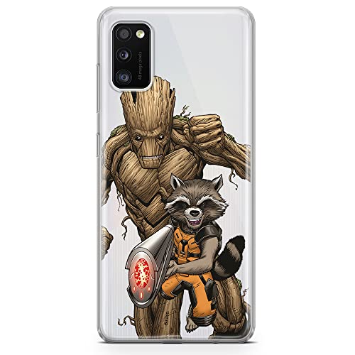 ERT GROUP etui na telefon Samsung A41, case oryginalny i oficjalnie licencjonowany przez Marvel, wzór Strażnicy Galaktyki 002, optymalnie dopasowane, plecki z TPU częściowo przeźroczyste