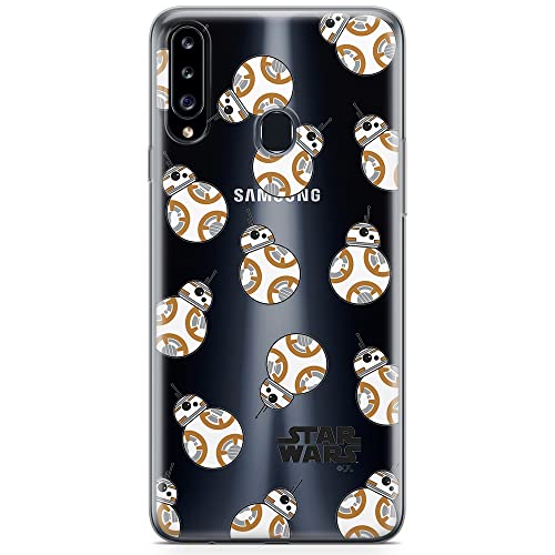 ERT GROUP etui na telefon Samsung A20S, case oryginalny i oficjalnie licencjonowany przez Star Wars, wzór BB 8 004, optymalnie dopasowane, plecki z TPU częściowo przeźroczyste
