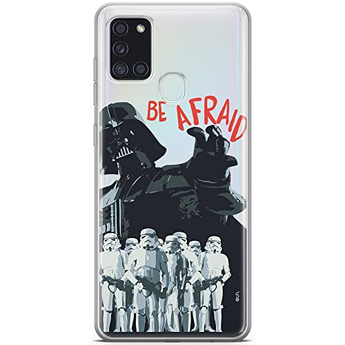 ERT GROUP etui na telefon Samsung A21s, case oryginalny i oficjalnie licencjonowany przez Star Wars, wzór Darth Vader 018, optymalnie dopasowane, plecki z TPU częściowo przeźroczyste