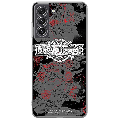 ERT GROUP etui na telefon Samsung S21 FE, case oryginalny i oficjalnie licencjonowany przez Game od Thrones, wzór Gra o Tron 010, optymalnie dopasowane, plecki z TPU