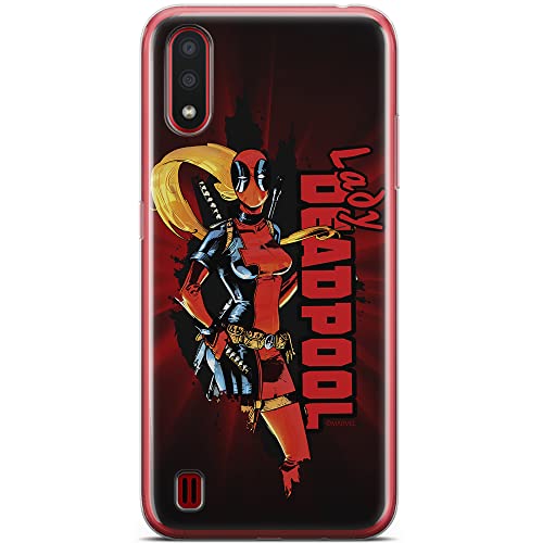 Etui Deadpool 009 Marvel Nadruk pełny Czerwony Producent: Samsung, Model: A01