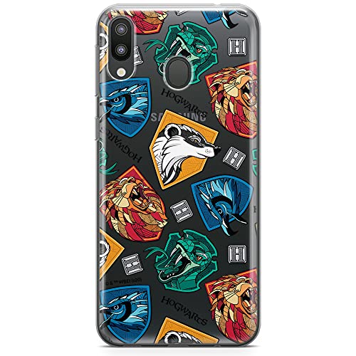 ERT GROUP etui na telefon Samsung M20, case oryginalny i oficjalnie licencjonowany przez Harry Potter, wzór 022, optymalnie dopasowane, plecki z TPU częściowo przeźroczyste