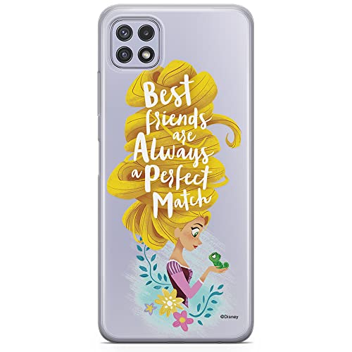 ERT GROUP etui na telefon Samsung A22 5G, case oryginalny i oficjalnie licencjonowany przez Disney, wzór Roszpunka i Pascal 002, optymalnie dopasowane, plecki z TPU częściowo przeźroczyste
