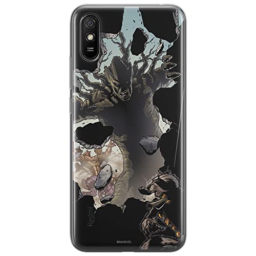 ERT GROUP etui na telefon Xiaomi REDMI 9A, case oryginalny i oficjalnie licencjonowany przez Marvel, wzór Strażnicy Galaktyki 005, optymalnie dopasowane, plecki z TPU