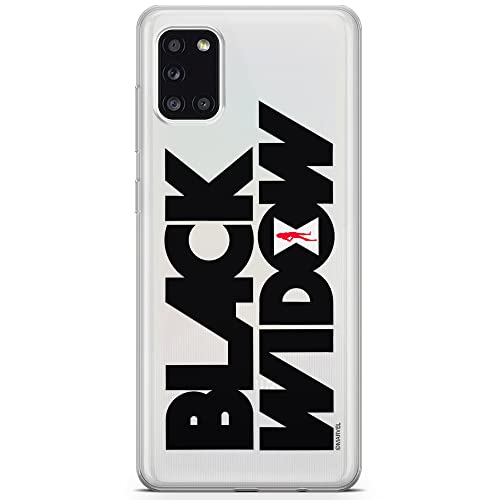 ERT GROUP etui na telefon Samsung A31, case oryginalny i oficjalnie licencjonowany przez Marvel, wzór Czarna Wdowa 011, optymalnie dopasowane, plecki z TPU częściowo przeźroczyste