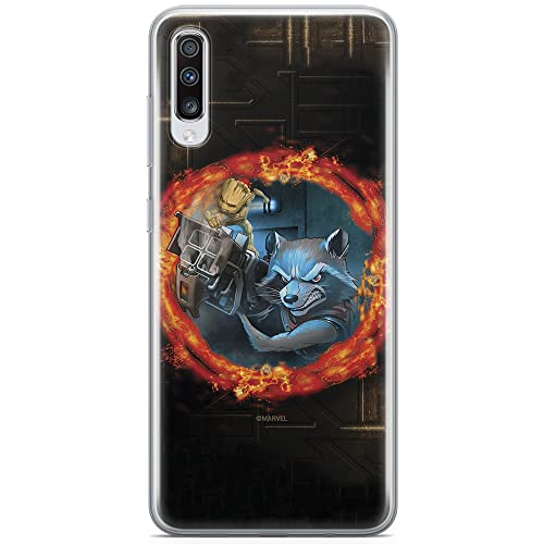 Etui Strażnicy Galaktyki 008 Marvel Nadruk pełny Czarny Producent: Samsung, Model: A70