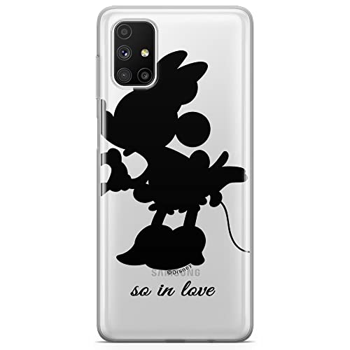 ERT GROUP etui na telefon Samsung M51, case oryginalny i oficjalnie licencjonowany przez Disney, wzór Minnie 002, optymalnie dopasowane, plecki z TPU częściowo przeźroczyste