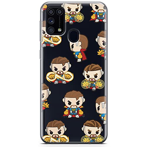 Etui Marvel dedykowane do Samsung M31, wzór: Dr Strange 001 Etui częściowo przeźroczyste, oryginalne i oficjalnie licencjonowane