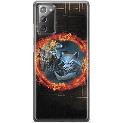ERT GROUP etui na telefon Samsung GALAXY NOTE 20, case oryginalny i oficjalnie licencjonowany przez Marvel, wzór Strażnicy Galaktyki 008, optymalnie dopasowane, plecki z TPU