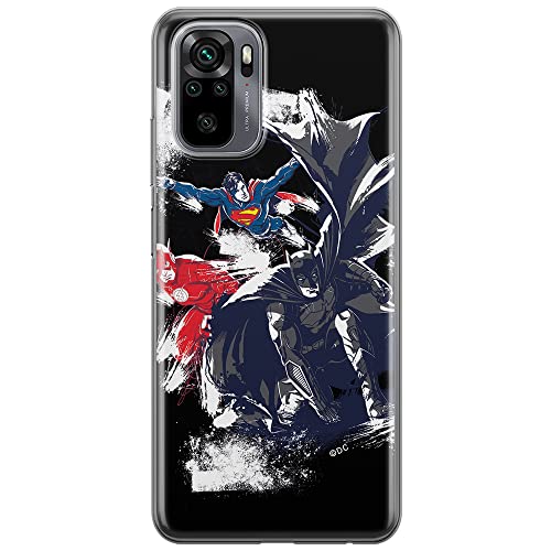 ERT GROUP etui na telefon Xiaomi REDMI NOTE 10/ 10S, case oryginalny i oficjalnie licencjonowany przez DC, wzór Liga Sprawiedliwości 002, optymalnie dopasowane, plecki z TPU