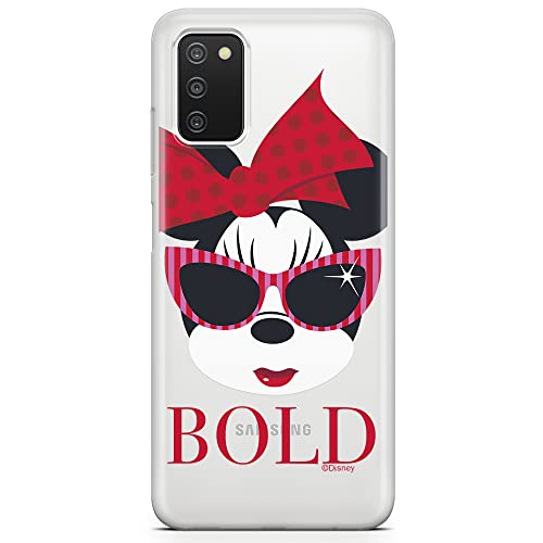 ERT GROUP etui na telefon Samsung A03S, case oryginalny i oficjalnie licencjonowany przez Disney, wzór Minnie 045, optymalnie dopasowane, plecki z TPU częściowo przeźroczyste