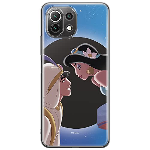 ERT GROUP etui na telefon Xiaomi MI 11 LITE 4G / 5G / 11 LITE 5G NE, case oryginalny i oficjalnie licencjonowany przez Disney, wzór Jasmine i Aladyn 001, plecki z TPU częściowo przeźroczyste