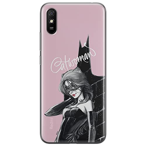 ERT GROUP etui na telefon Xiaomi REDMI 9A, case oryginalny i oficjalnie licencjonowany przez DC, wzór Catwoman 001, optymalnie dopasowane, plecki z TPU