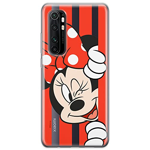 ERT GROUP etui na telefon Xiaomi MI NOTE 10 Lite, case oryginalny i oficjalnie licencjonowany przez Disney, wzór Minnie 059, optymalnie dopasowane, plecki z TPU częściowo przeźroczyste