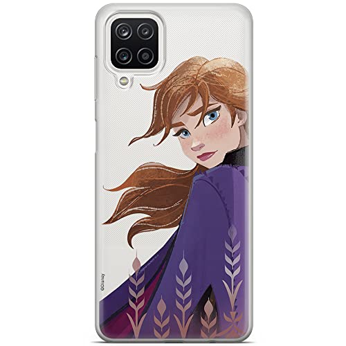 ERT GROUP etui na telefon Samsung A12 / M12, case oryginalny i oficjalnie licencjonowany przez Disney, wzór Anna 002, optymalnie dopasowane, plecki z TPU częściowo przeźroczyste