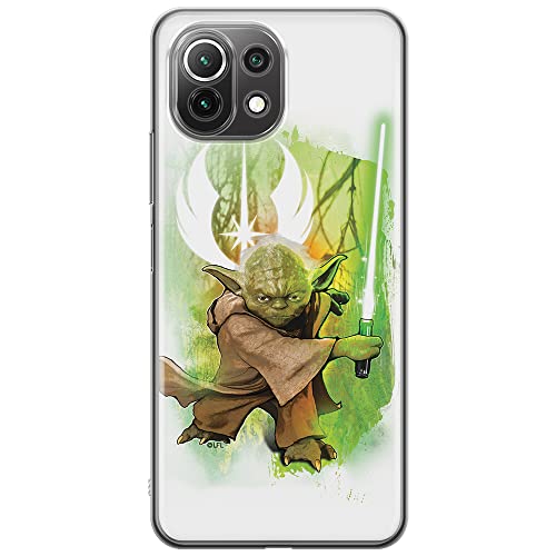 ERT GROUP etui na telefon Xiaomi 11 LITE 4G/5G, case oryginalny i oficjalnie licencjonowany przez Star Wars, wzór Yoda 005, optymalnie dopasowane, plecki z TPU