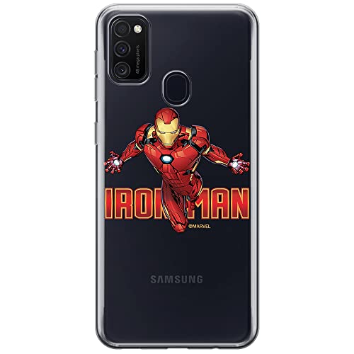 ERT GROUP etui na telefon Samsung M21 / M30S, case oryginalny i oficjalnie licencjonowany przez Marvel, wzór Iron Man 030, optymalnie dopasowane, plecki z TPU częściowo przeźroczyste