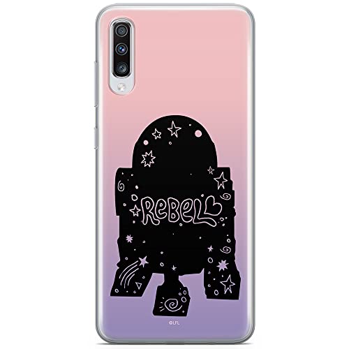 ERT GROUP etui na telefon Samsung A70, case oryginalny i oficjalnie licencjonowany przez Star Wars, wzór R2D2 005, optymalnie dopasowane, plecki z TPU