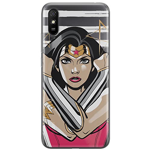 ERT GROUP etui na telefon Xiaomi REDMI 9A, case oryginalny i oficjalnie licencjonowany przez DC, wzór Wonder Woman 003, optymalnie dopasowane, plecki z TPU częściowo przeźroczyste