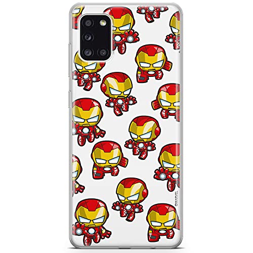 ERT GROUP etui na telefon Samsung A31, case oryginalny i oficjalnie licencjonowany przez Marvel, wzór Iron Man 031, optymalnie dopasowane, plecki z TPU