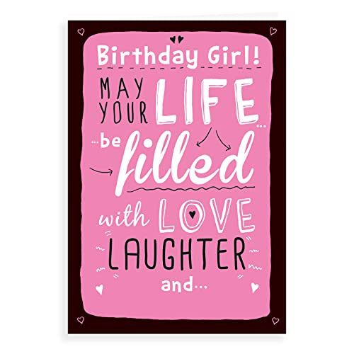 Humor zabawna kartka urodzinowa życie wypełnione - 18 x 12,7 cm - Regal Publishing