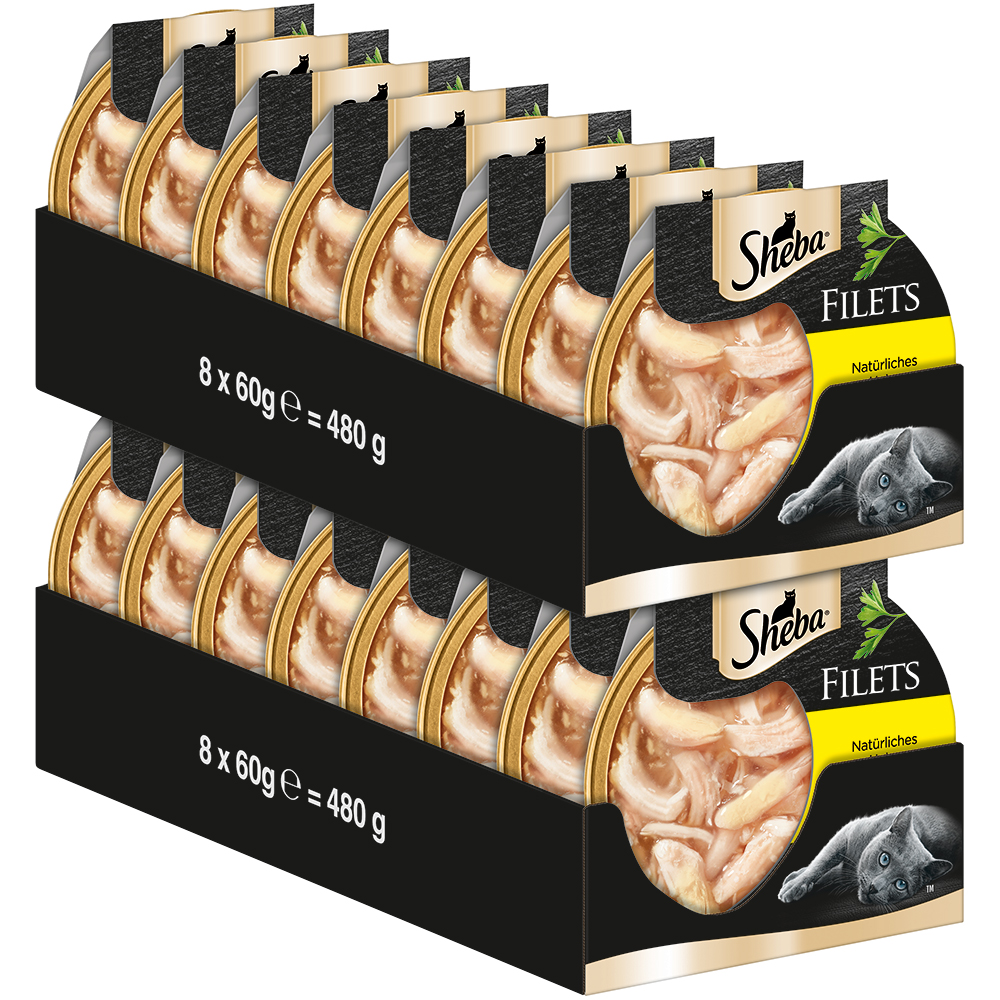 16 x 60 g, Sheba Filets, karma mokra dla kotów|
