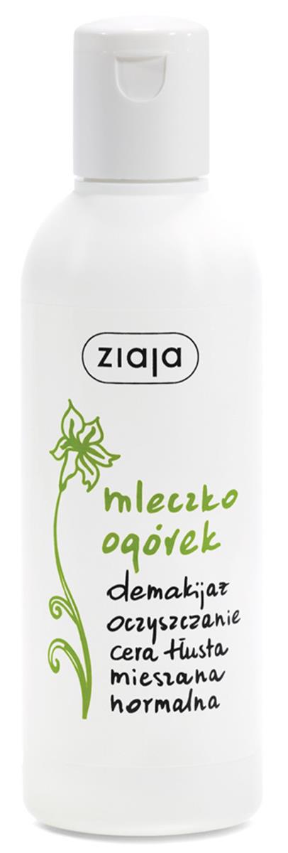 Ziaja Ogórek, mleczko do demakijażu, cera normalna, tłusta i mieszana, 200ml