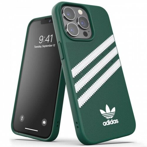 Adidas Etui 3-stripes Snap Case do iPhone 13 / 13 Pro, zielono-białe