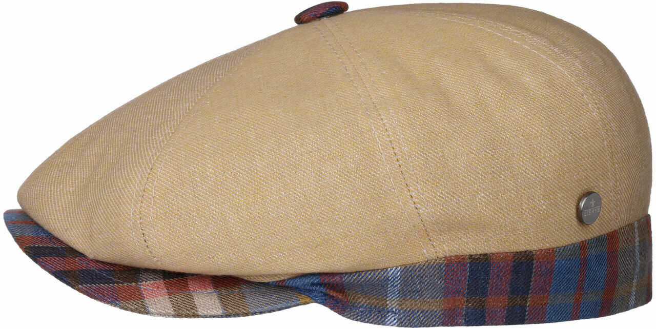 Kaszkiet City Bic Len by Lierys, żółty, 57 cm