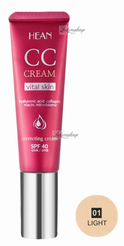 HEAN - CC Cream Vital Skin - Krem koloryzujący CC - 30 ML - 01 LIGHT