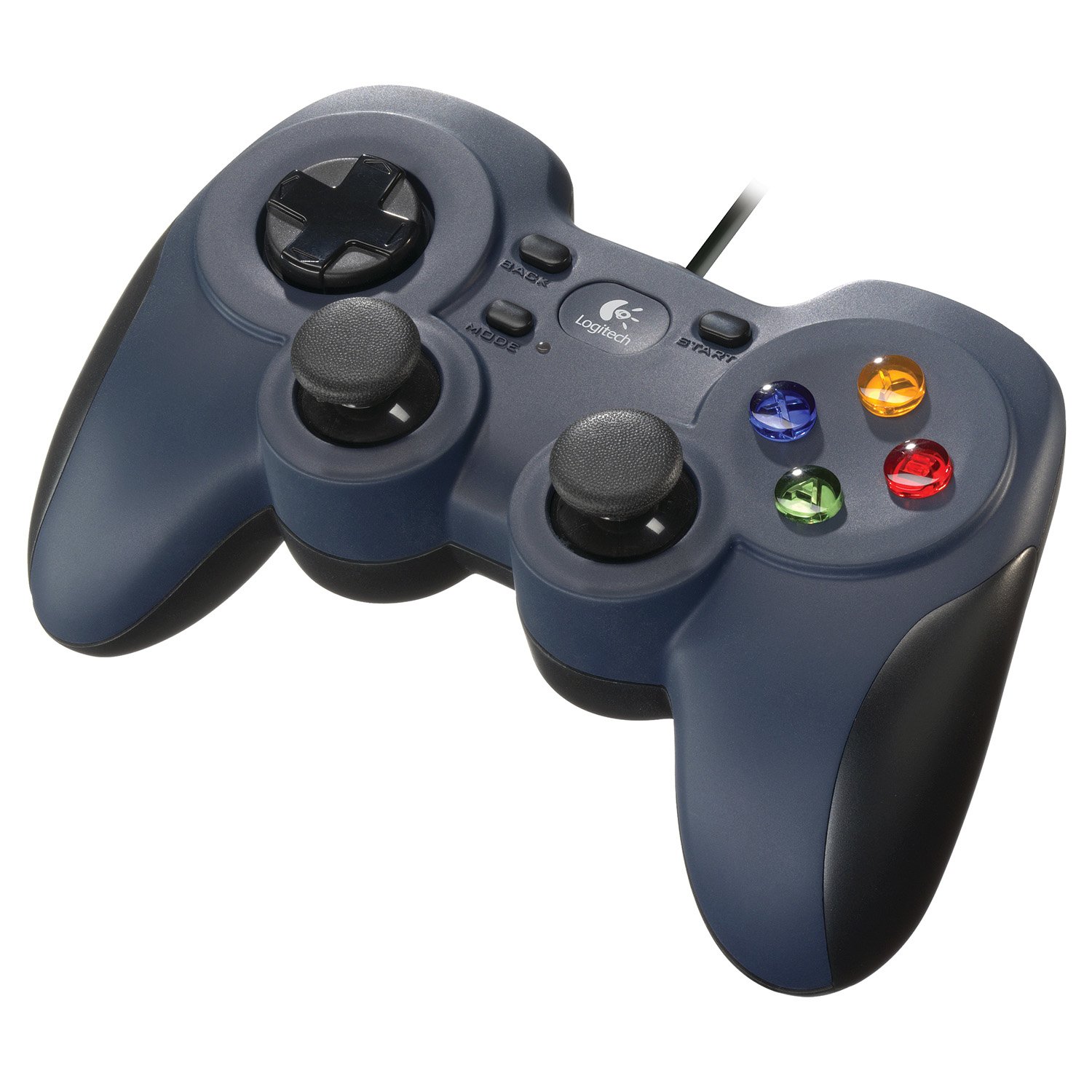 Logitech G F310 Czarny, Niebieski, Wielobarwny USB 2.0 Gamepad