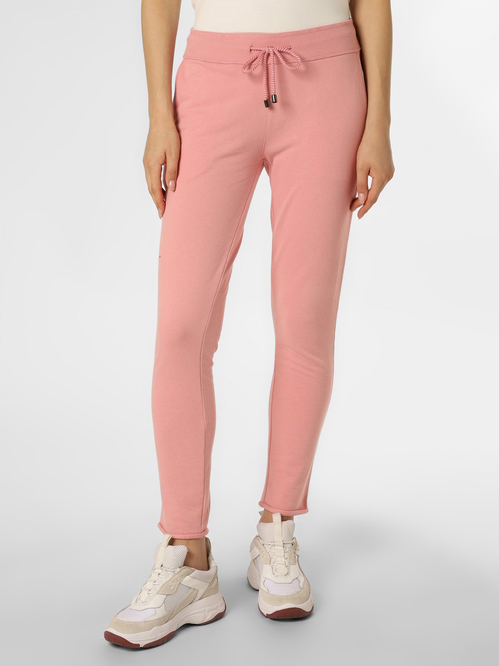 Spodnie sportowe damskie - Juvia - Damskie spodnie dresowe  Smilla, różowy - grafika 1