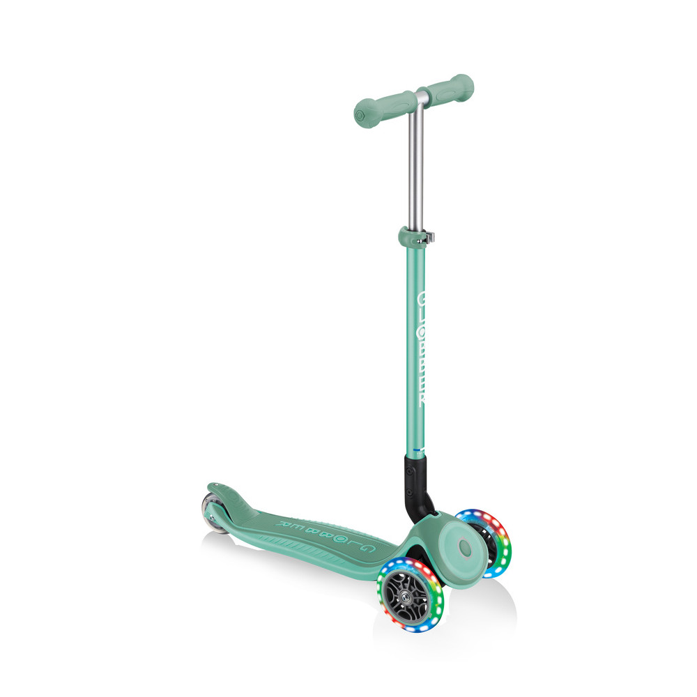 Hulajnoga 3-kołowa Globber Primo Foldable Plus Lights Mint 439-206