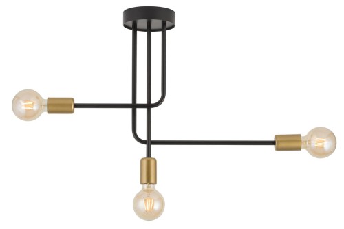 Gino lampa sufitowa czarno złota 32380 Sigma