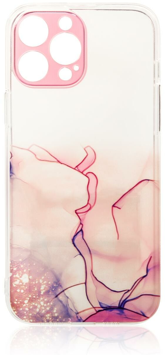 Marble Case etui do Samsung Galaxy A12 5G żelowy pokrowiec marmur różowy